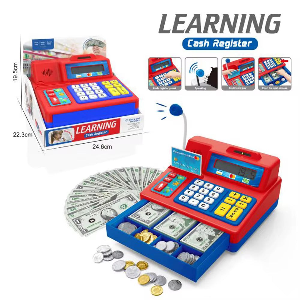 Interactive Learning Cash Register – 103-Piece Set