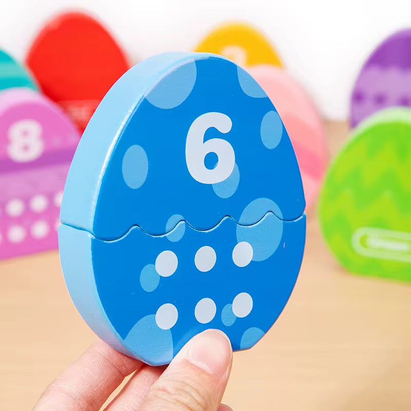 Dinosaur Number & Color Matching Eggs