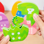 Dinosaur Number & Color Matching Eggs