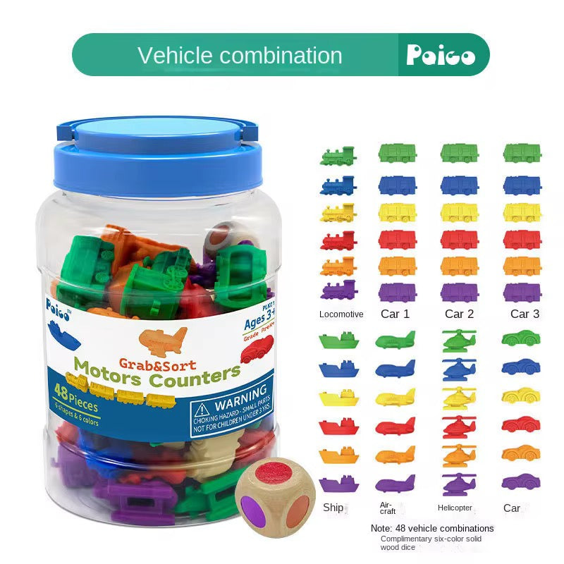 Motor Sorting & Counting Set – 48 Pieces