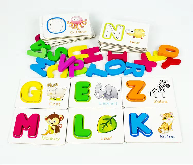 Alphabet Matching & Tracing Learning Cards