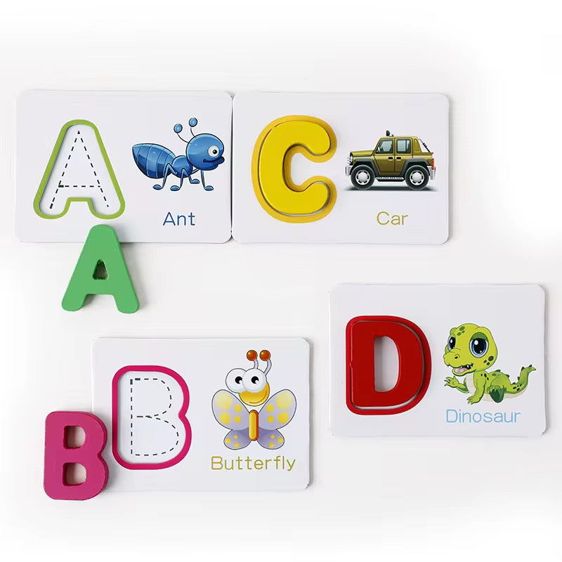 Alphabet Matching & Tracing Learning Cards