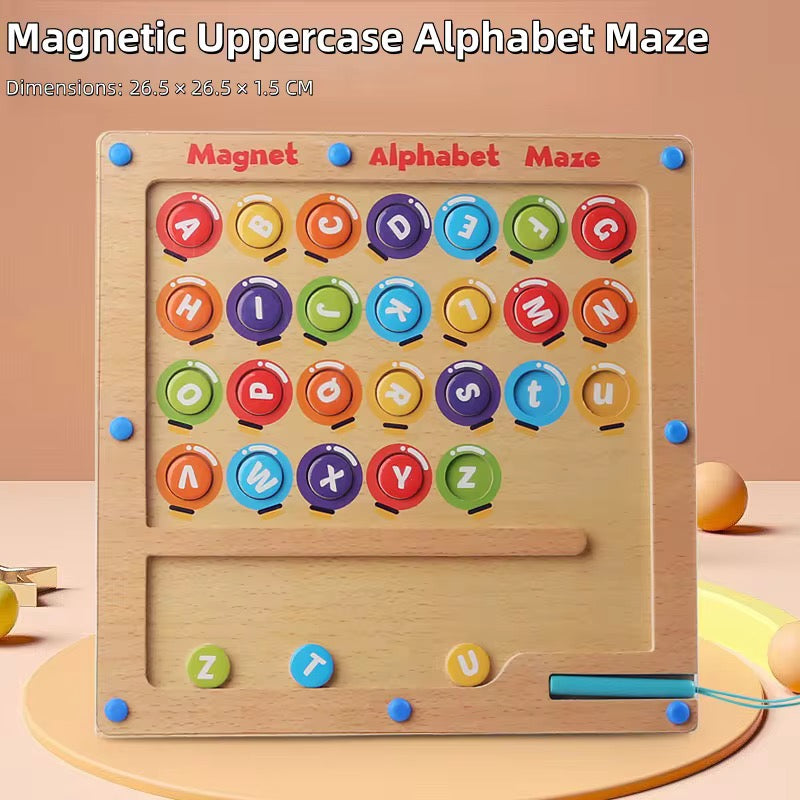 Magnetic Wooden Alphabet Maze