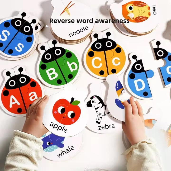 Ladybug Alphabet Matching Puzzle – 52 Pieces