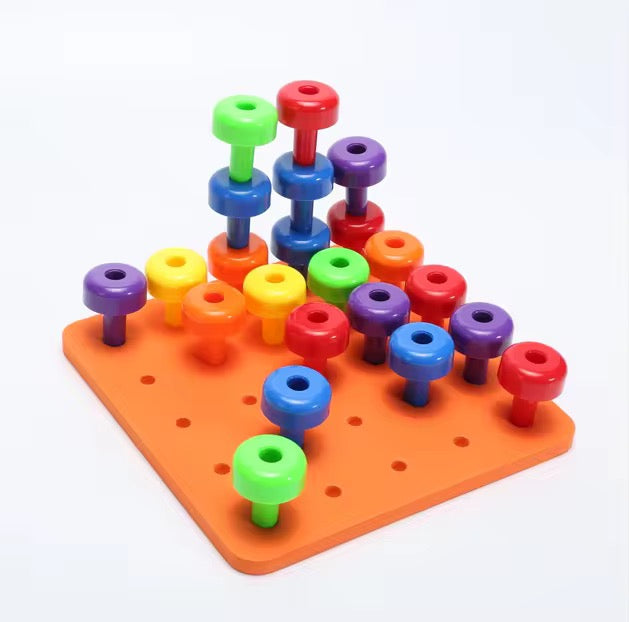 Color Matching & Stacking Pegboard Set