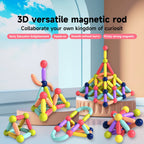 166-Piece Magnetic Building Rod Set