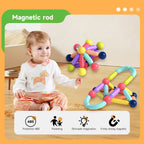 166-Piece Magnetic Building Rod Set