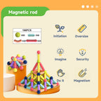 166-Piece Magnetic Building Rod Set